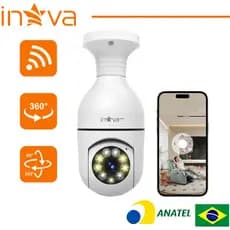 INOVA Câmera segurança a Prova D'água sem fio gira 360 com app ICSEE full HD visão