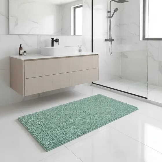 Tapete Passadeira Antiderrapante Macarrão 1,10x40cm para Cozinha Quarto Banheiro