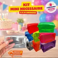 KIT 5 / 25 Bolsinha Porta Moedas Mini Necessaire Organizador Lembrancinha para Festa Aniversário