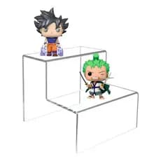 Display Escadinha Expositor Para Funko Pop 2 Degraus Cor Transparente