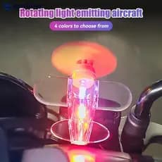 Aviãzinho com luz decoração para motocicletas veiculos