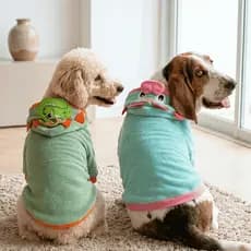 Roupa Pet Dinossauro Fleece Com Capuz Fantasia Cachorro Inverno Quentinha