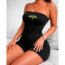 Macacão Feminino Tomara que Caia Fitness Brasil