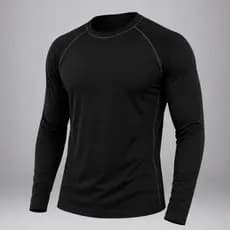 Camisa Térmica Masculina Segunda Pele Manga Longa Proteção UV50+ Dry Fit Frio Academia Ciclismo Corrida