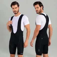 Bretelle Ciclismo Masculino com Alça Savancini Elite Forro Gel 8h UV50+ Antibacteriano Bike Speed MTB Pedal