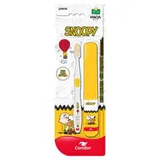 Condor - Escova Dental Infantil - Snoopy Júnior - Cerdas Macias , Estojo e Cabeça Pequena - Infantil