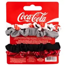 Condor - Elástico de Cabelo Coca-Cola | 4 Unidades Acessório Moda Original para Penteados - Estiloso