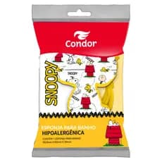 Condor - Esponja Para Banho - Infantil Snoopy Lisa - Toque Suave, Limpeza Corporal e Conforto Diário