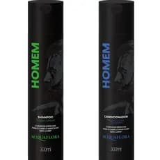 Kit Acquaflora Homem - Shampoo  300ml Para Cabelos Oleosos + Condicionador 300ml Todo Tipo de Cabelo