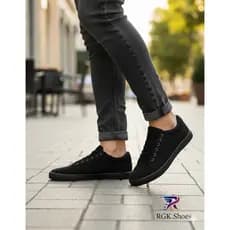 Sapatênis Masculino Preto em Lona Leve Confortável Casual para Dia a Dia – RWS.Shoes