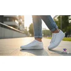 Sapatênis Masculino Branco Casual Leve Confortável para Dia a Dia Trabalho RWS