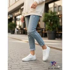 Tênis Feminino Branco Casual Leve Confortável Básico Dia a Dia – RWS.Shoes