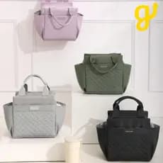 Bolsa Térmica Lancheira Com 2 Compartimentos Laterais+ Parte Interna Academia Fitness Praia Isolamento Térmico