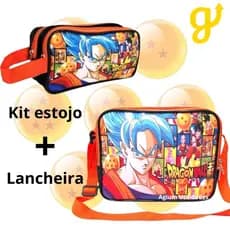Kit lancheira e estojo Dragon Ball Z Escolar E Personagens