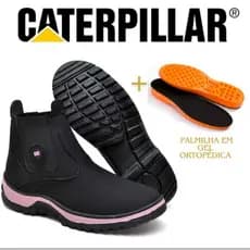 Bota Botina Caterpillar Feminina Estilo Texana + Palmilha Ortopédica Lançamento