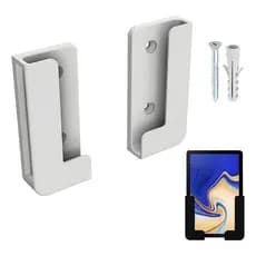 Suporte Splin de parede para Tablet Universal c/ Parafuso E Bucha Cor Preto
