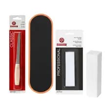 Kit Bloco Polidor Lixa Metálica Média Lixa Para Pés Original Mundial Pedicure Manicure Podólogo