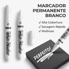 Caneta Marcador Branco Profissional Para Desenho Lettering E Arte