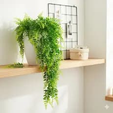 Planta Pendente Artificial Decoração Arranjo Samambaia Adão Bambu Jamaica Folhas Parede Varanda