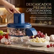 Descascador Elétrico De Alho E Uva Em Aço Inox Automático Prático