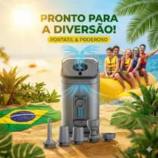 Mini Compressor de Ar Portátil Recarregável USB Bomba de Ar Lampião Lanterna