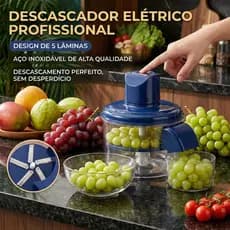 Descascador Elétrico De Alho E Uva Automático Em Aço Inox Prático Bivolt