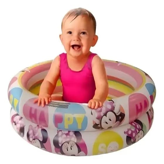 Piscina Infantil Inflável 65x17cm Redonda 37L Minnie Disney