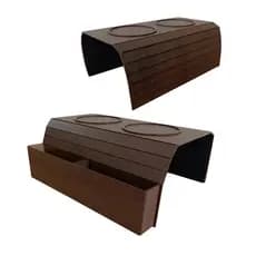 Porta Copo Sofá Bandeja Braço Flexível De MDF Resistente
