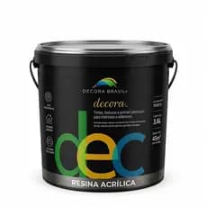 Resina Acrílica Incolor Fosca 3,6L Base Água Secagem Rápida Premium