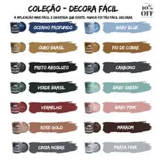 Cimento Queimado Perolizado Premium Efeito Aveludado Fácil Aplicação Varias Cores  Rende até 10m²