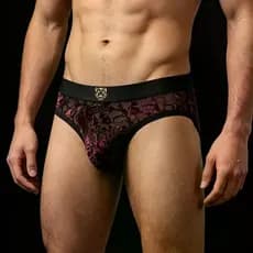 2026 novo estilo Tian cuecas masculinas finas gaze de seda gelo flor queimada veludo sentir respirável roupa interior le