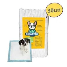 Tapete Higiênico Descartável Doguitto 30 Unidades 80x60cm para Cães e Gatos Anti Sujeira