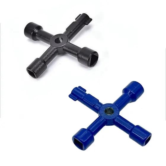Chave Multifuncional Quatro Em Um universal Interno horizontal Triângulo Tubo Trabalhador Elevador Medidor De Água Válvu