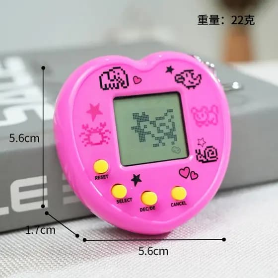 Retro Nostalgia Portátil Virtual Pet Simulator Mini Console De Jogo Eletrônico Chaveiro Pingente