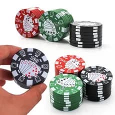 40mm 50mm Poker Chip Fidget Toy Metal Spinner Manual Rotador Alívio Do Estresse Gadget Presente Masculino