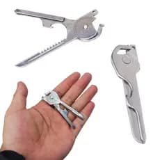6 Em 1 EDC Chaveiro Dobrável Alicate Multiferramenta Com Abridor De Garrafas Chave De Fenda Equipamento De Sobrevivência