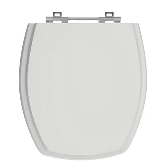 Tampa de Vaso Thema Cinza Platina para Bacia Incepa MDF Laq