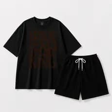 Conjunto Camiseta algodão estampa jesus king + Bermuda tactel short