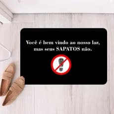 Tapete de Porta Para Entrada Antiderrapante Tire o Sapato (tap 216)
