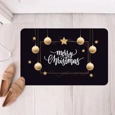 Tapete de Porta de Entrada Antiderrapante Natal Merry Christmas (Tap168)