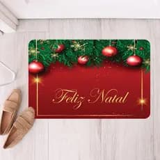 Tapete de Natal Para Entrada Antiderrapante Tapete de Porta Feliz Natal (tap 100)
