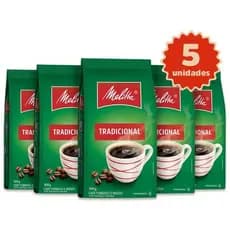 Kit 5 Cafés Melitta® Tradicional Pouch 500g