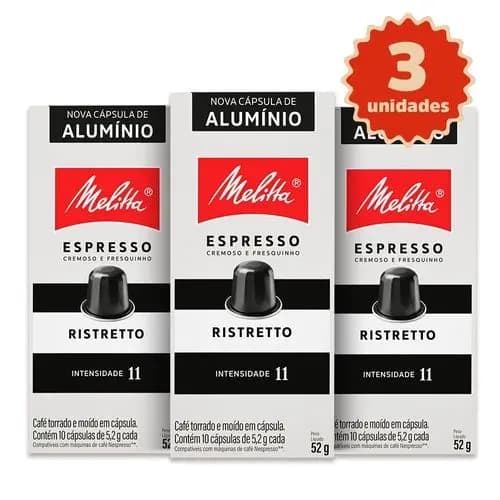 Kit 30 Cápsulas Melitta® Ristretto