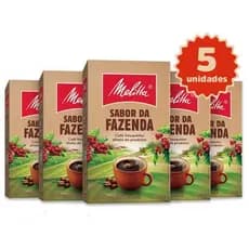 Kit Café Melitta Sabor da Fazenda - 5 Unidades 500g