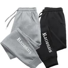 2 CALÇA MOLETOM DE FRIO ALGODÃO NOVIDADE RAP Super Oferta Moda Miguel