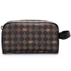 Necessaire RB Unissex Marrom Organizadora de Mala Loja Ramalho
