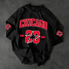 Camiseta Básica Algodão Unissex Chicago Star 23 Arte Exclusiva Basquete