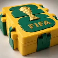 Porta Figuras Copa do Mundo 2026 em MDF com Divisórias para Álbum e Cards