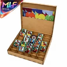 Caixa Organizadora De Cartas Cards Pokémon Magic MDF 48 Nichos