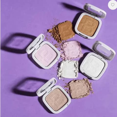 Iluminador Compacto Bauny Hipoalergenico Efeito Glow Textura Ultrafina Alta Pigmentação